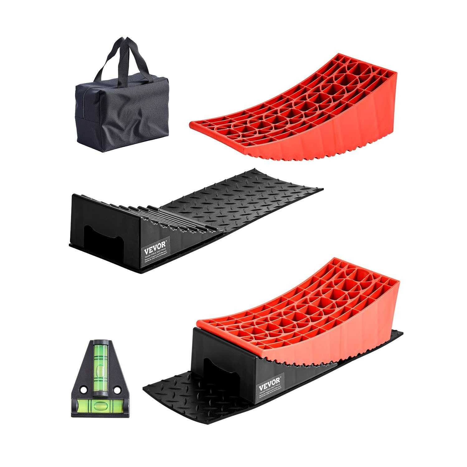 TEMU Blocs de Nivellement pour Camping-Car, Lot de 2, Blocs de Nivellement 8818,5 lbs, Hauteur de Nivellement de 4