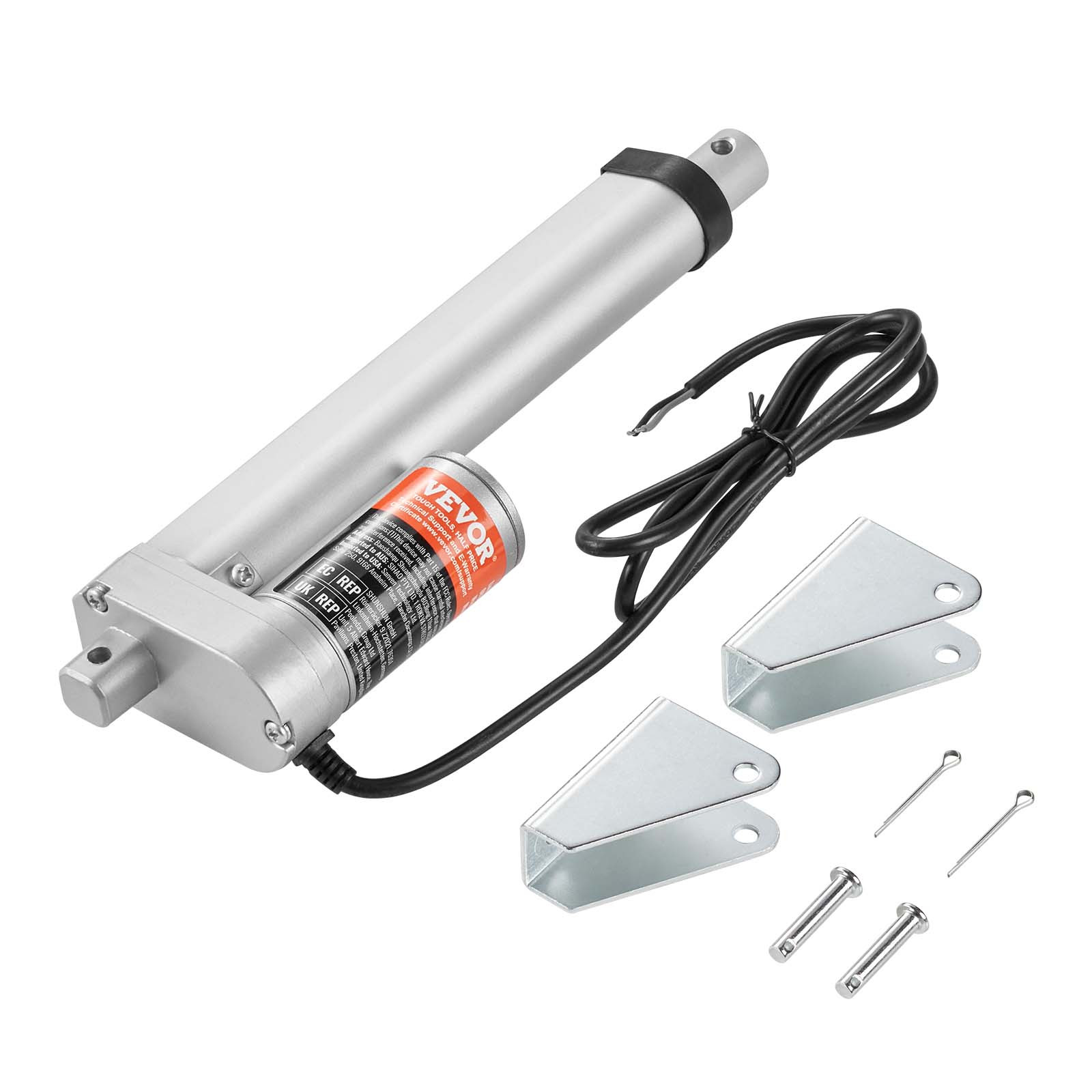TEMU Actuateur linéaire VEVOR 12V, 6 pouces / 20 pouces, vitesse élevée 0,55 "/s, actuateur linéaire, 220 livres / 1000 N, avec support de montage et
