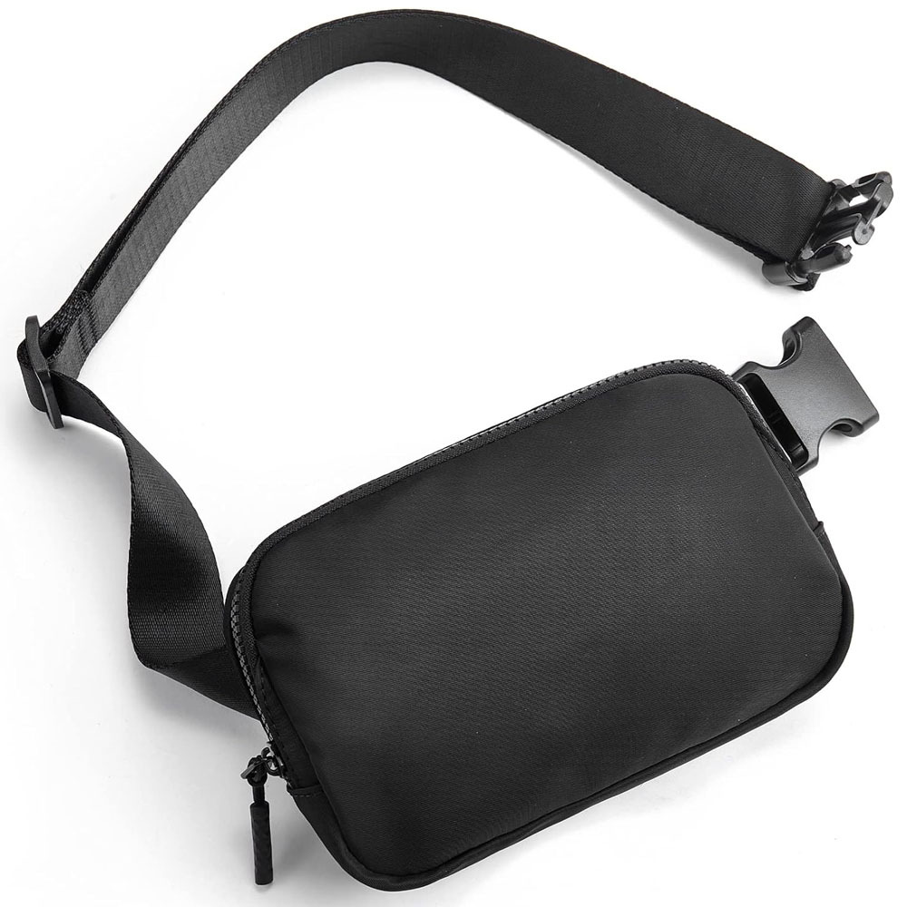 TEMU Mini Sac Banane pour Femmes et Hommes avec Sangle Réglable, Petite Pochette de Taille pour Sport, Voyage, Course, Randonnée