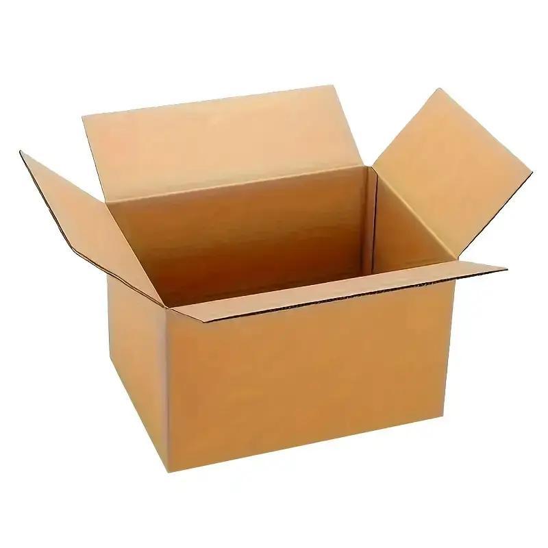 TEMU Lot de 25 boîtes en carton, 8x6x4 pouces - Boîtes d'emballage ondulées robustes pour l'expédition, le stockage et , rabats durables pour un