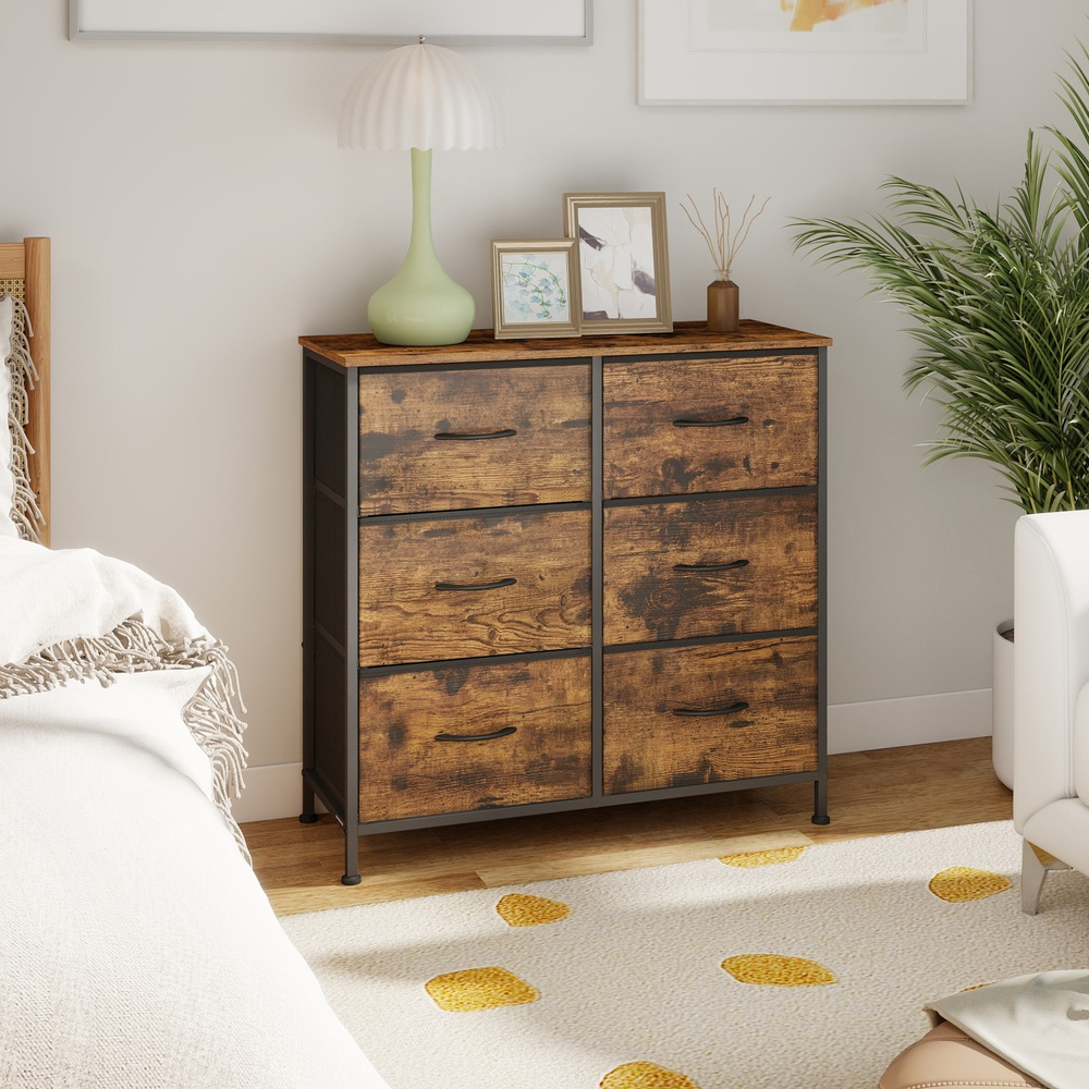 TEMU Chest Of Drawers With 3 Drawers,bedroom Drawers, Brown