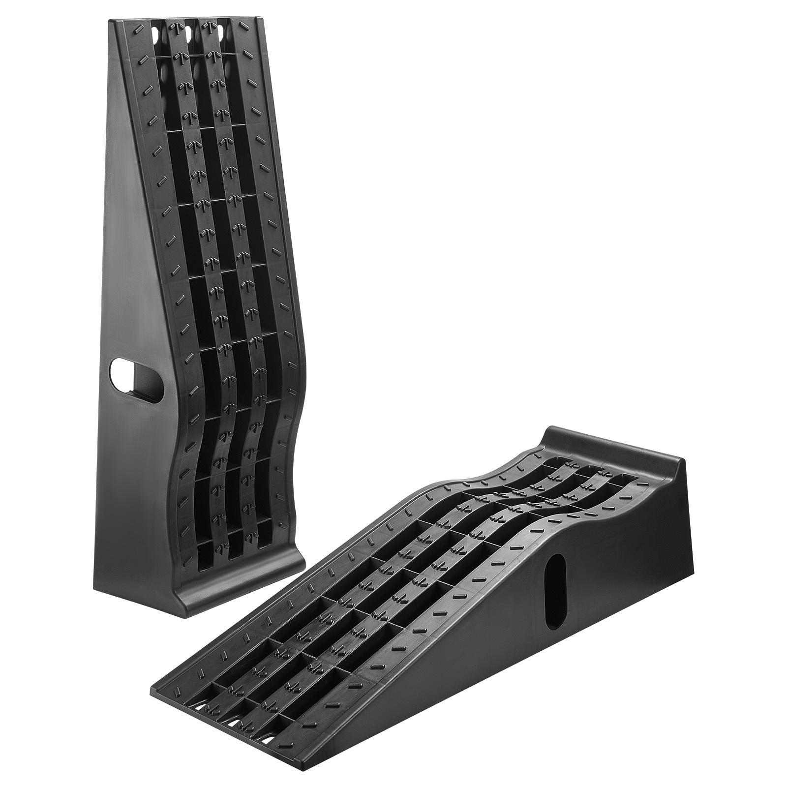 TEMU Vevor Car Ramps, 2 Pcs 13000 Lbs Gvw Capacity, 6.1 In Lift Height, Portable Ramps For Home Garage Maintenance And Oil , Heavy Duty For Truck Suv