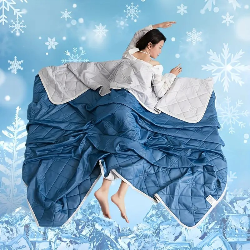 1pc cooling blanket lightweight breathable 100 polyester with reversible   for hot sleepers   relief multipurpose bed couch travel use machine washable ideal gift for     or summer use machine washable ideal gift for men   for   office cooling blanket for hot sleepers   contemporary design durable  tion versatile accessory       decor high quality  