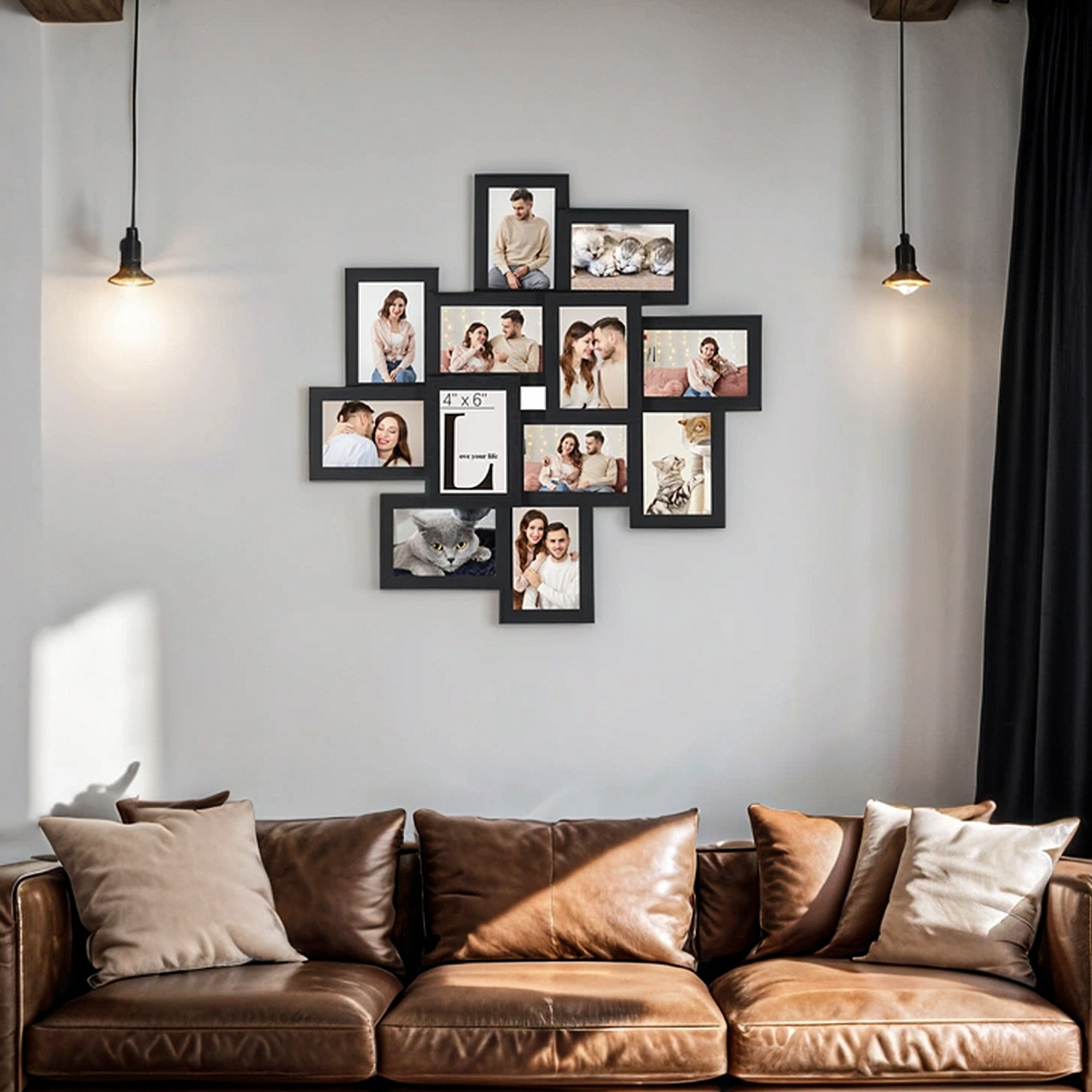 TEMU 4x6 Collage Picture Frames, 12-pack Picture Frames Collage For Wall Decor, Photo Collage Frame, Ink Black