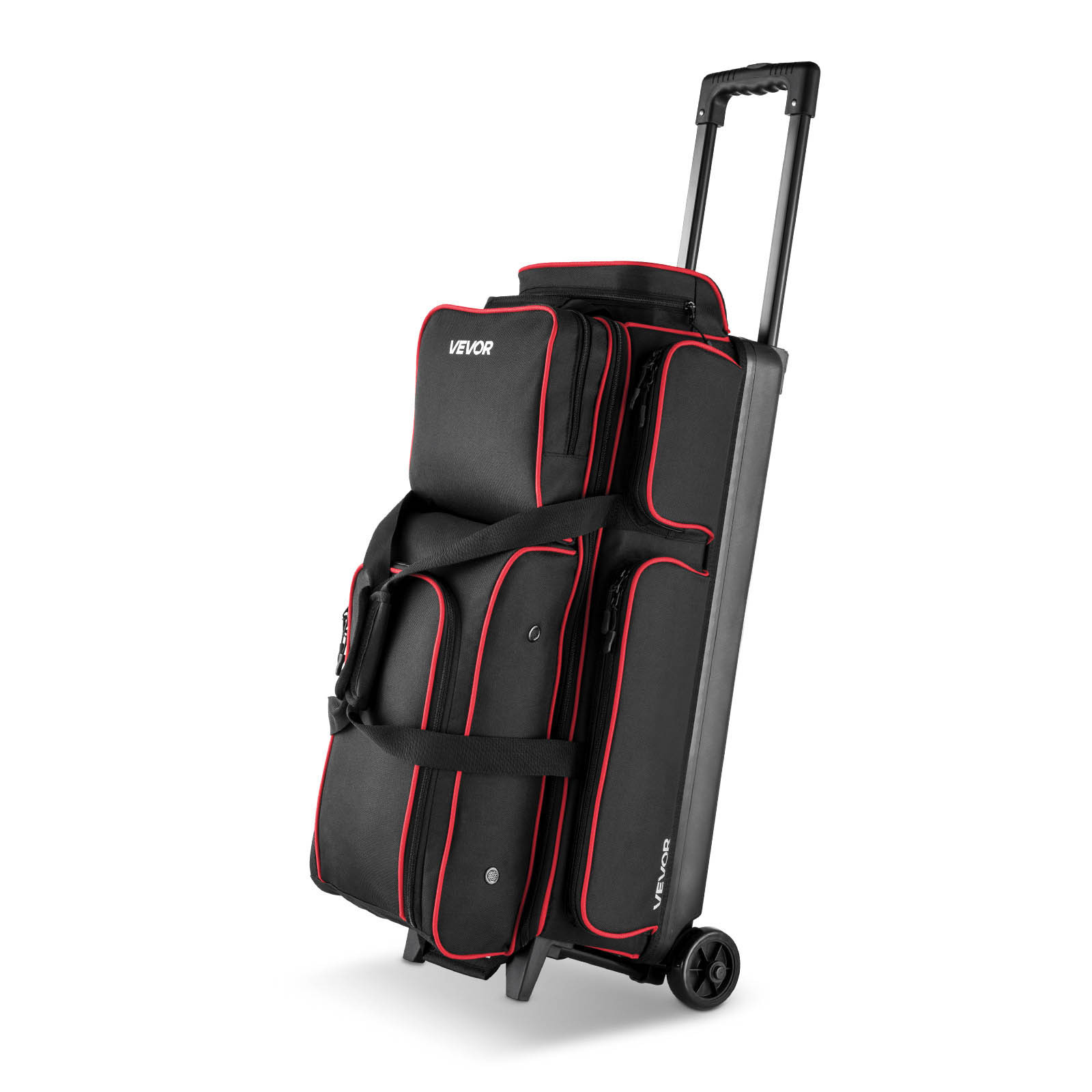 TEMU Sac de bowling VEVOR à 3 boules avec roulettes, sac de bowling à double rouleau avec compartiment à chaussures