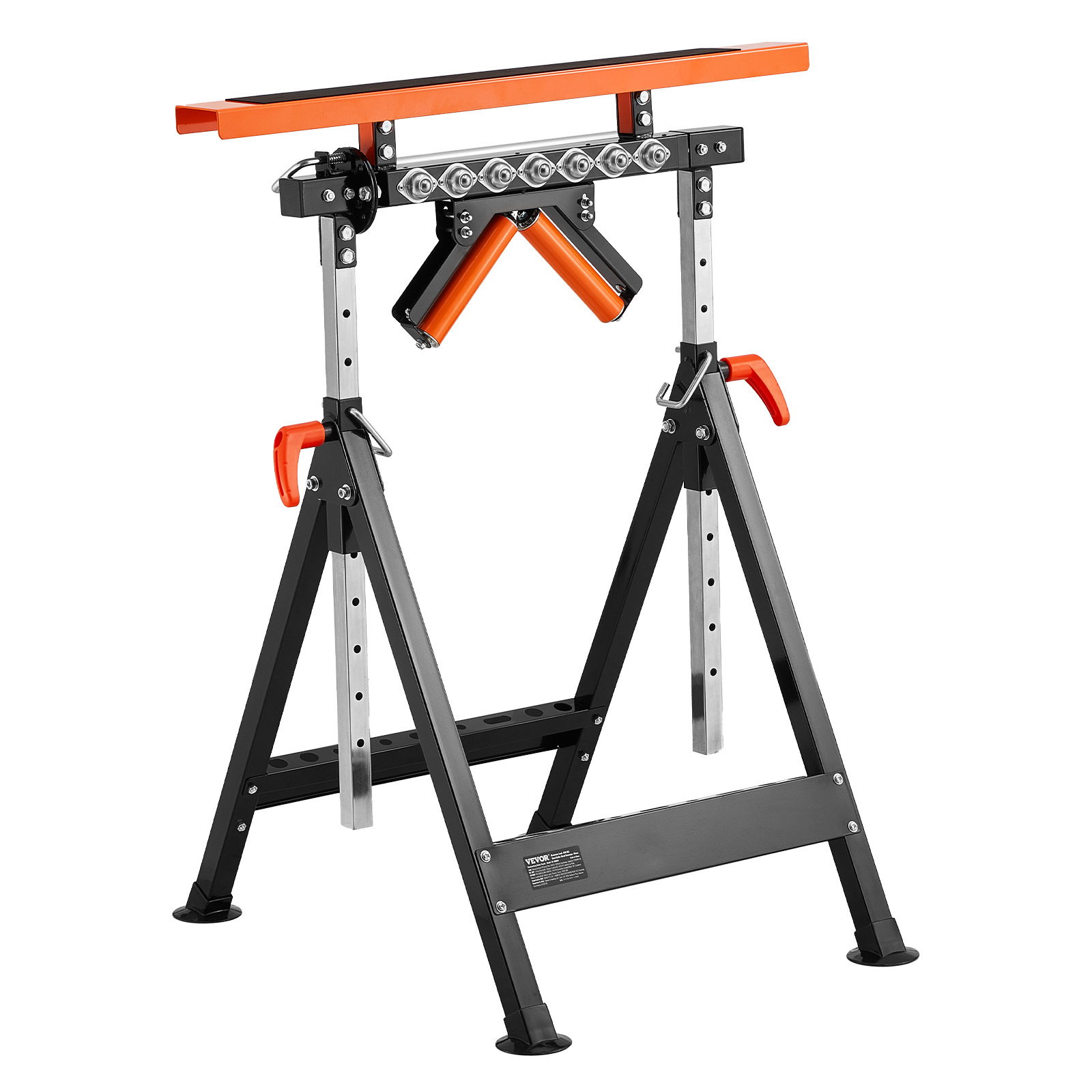 TEMU VEVOR 4-en-1 Support de rouleau de menuiserie Charge maximale 440 lb Hauteur réglable 33-50 in