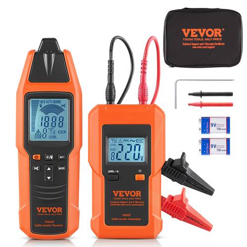 underground cable locator 3 ft max detection depth 12 to 600v nvc wire tracer break detector finder 6561 ft max detection length for electrical circuits dog fence buried cables