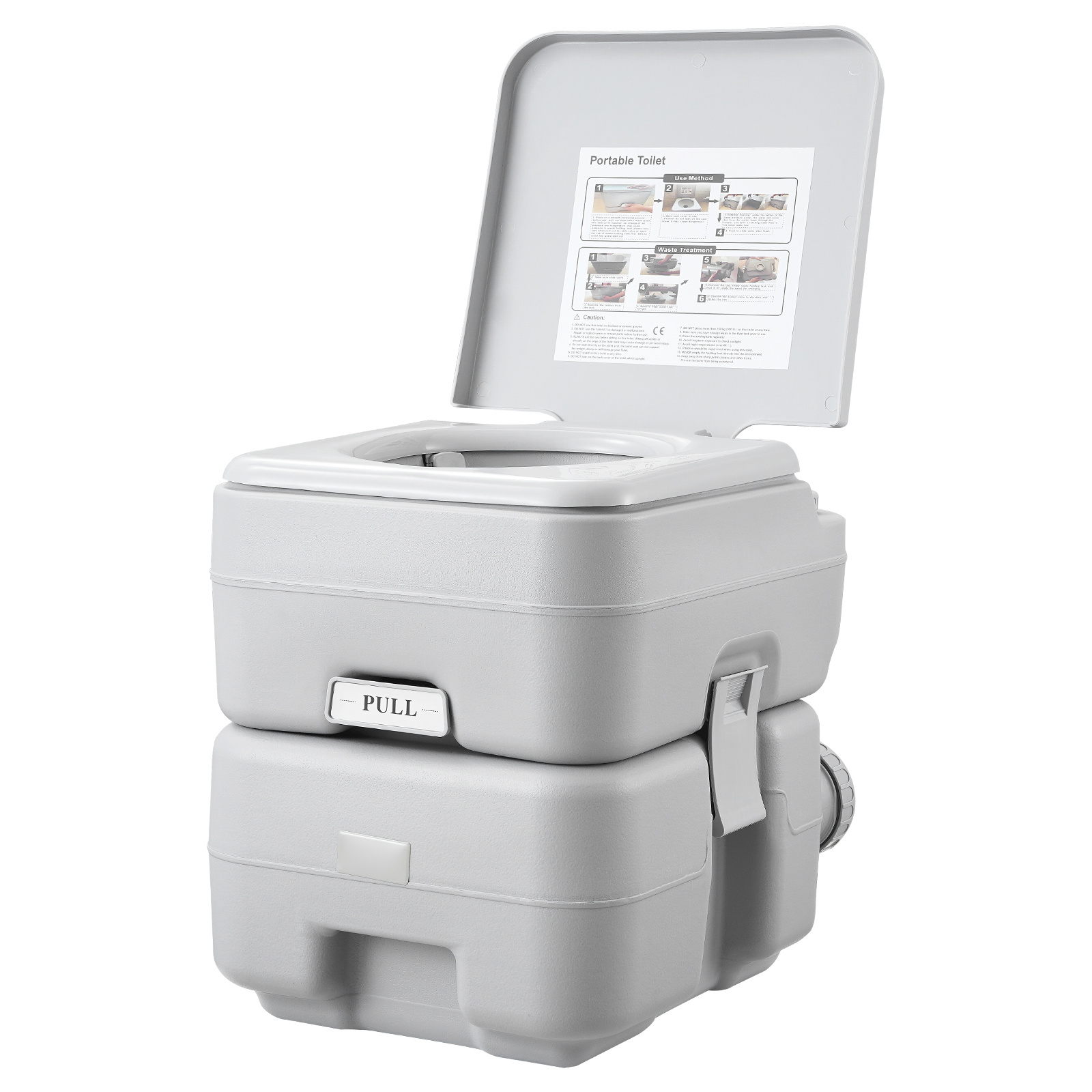 TEMU VEVOR Toilette Portable de Voyage 20,1 L avec Sac de Transport pour Camping et Commode