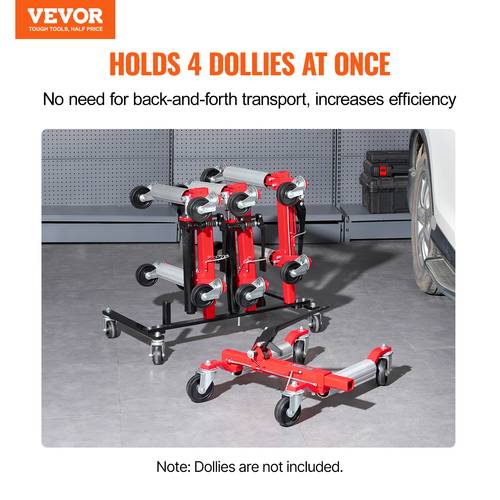 car dolly rack hydraulic trolley jack stand organizer 4 dolly capacity