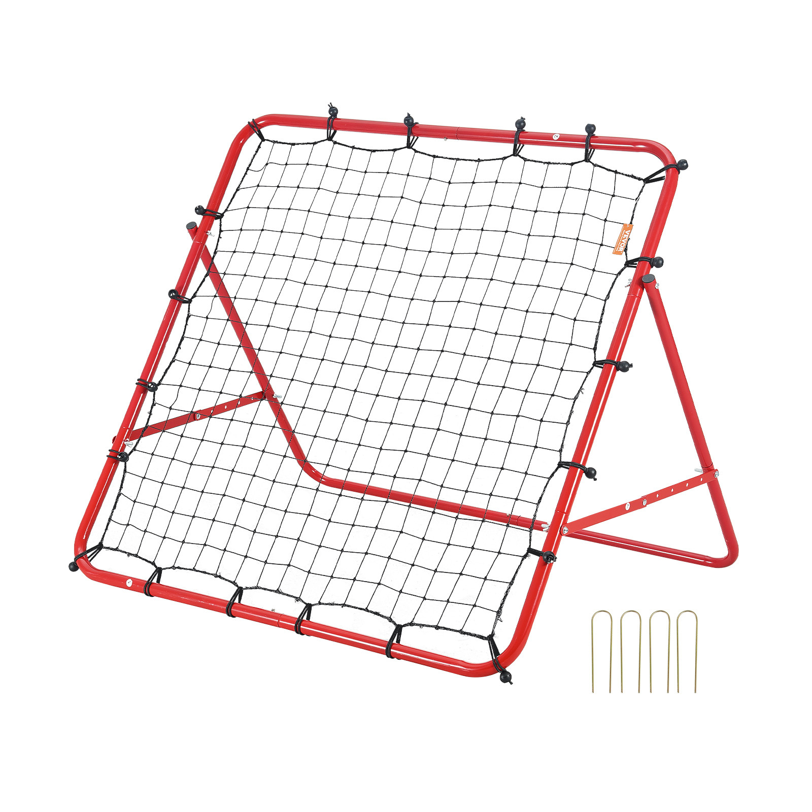 TEMU VEVOR Soccer Rebounder Rebound Net, Kick-Back 39"x39", Cadeaux d'entraînement au football portable, Filet de but entièrement réglable, Aides et