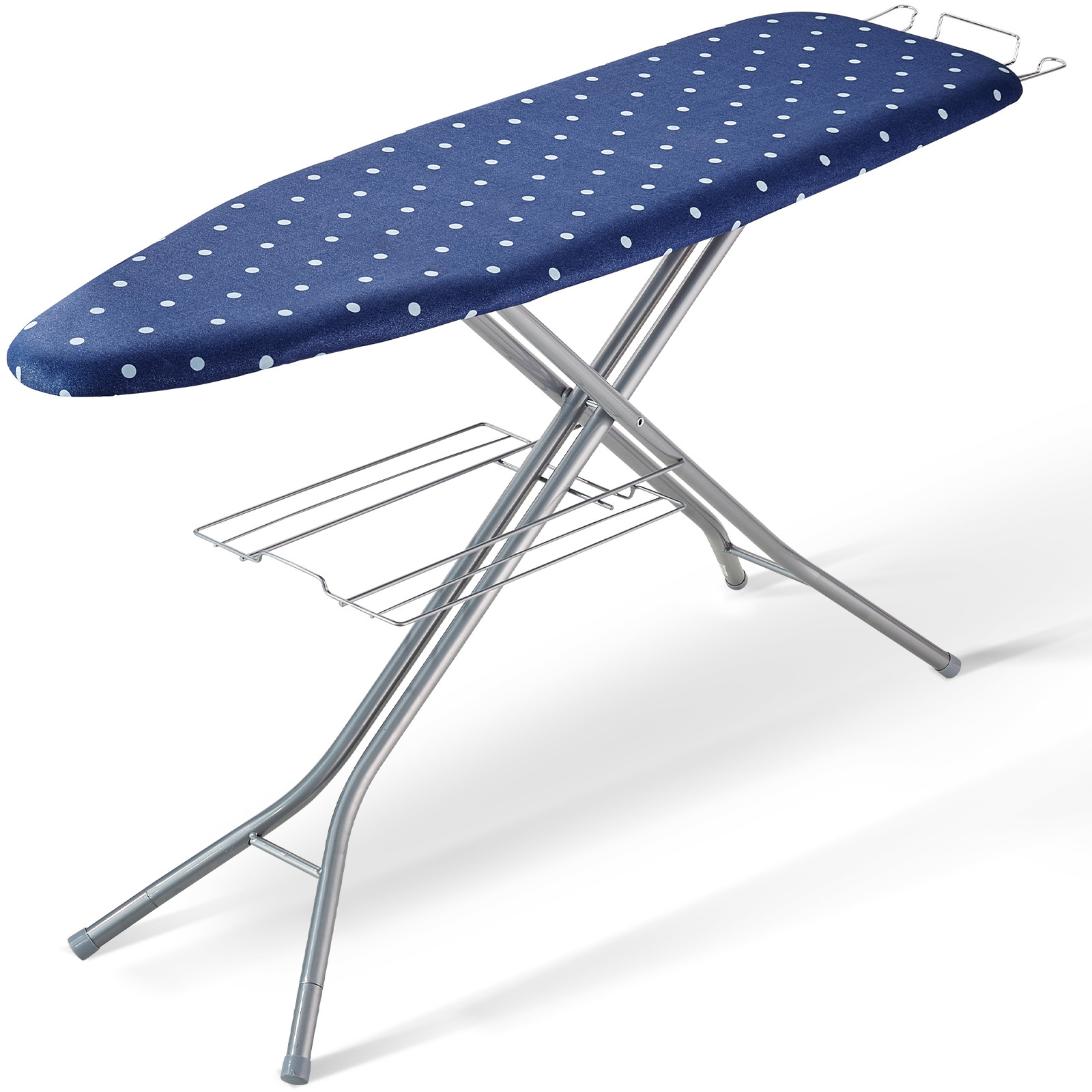 TEMU Planche à repasser VEVOR avec plateau de rangement inférieur, planche à repasser épaissie à 4 couches avec housse résistante à la chaleur et