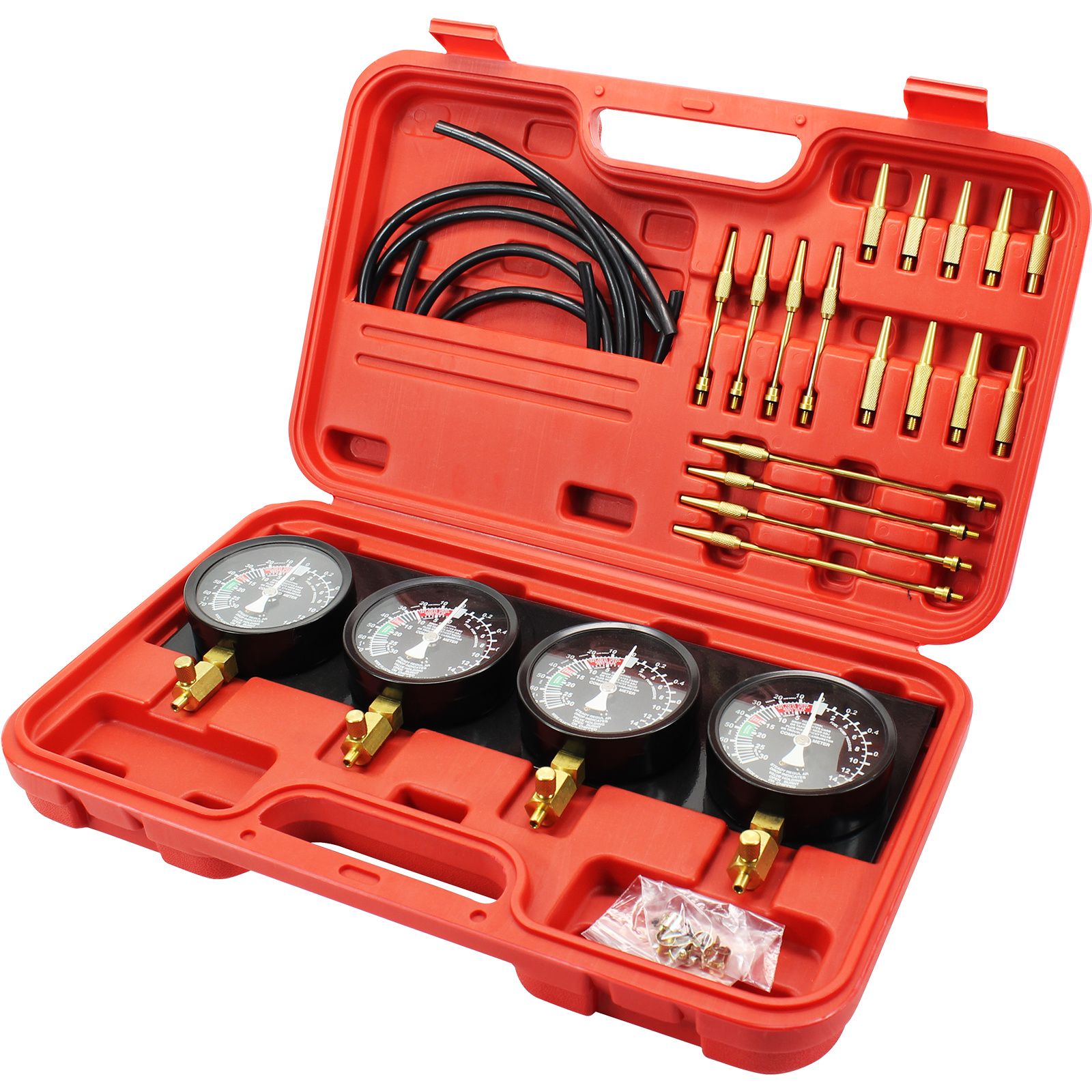 TEMU Kit d'Outil de Synchronisation de Carburateur VEVOR avec Tuyau en Caoutchouc pour Carburateur et Jauge de Synchronisation de Vide
