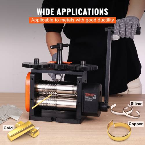 rolling mill 2 24 57 mm jewelry rolling mill machine 1 2 gear ratio 3 in 1 multi function rolling mill 0 5 5 mm press thickness for metal jewelry making sheet square wire elliptical