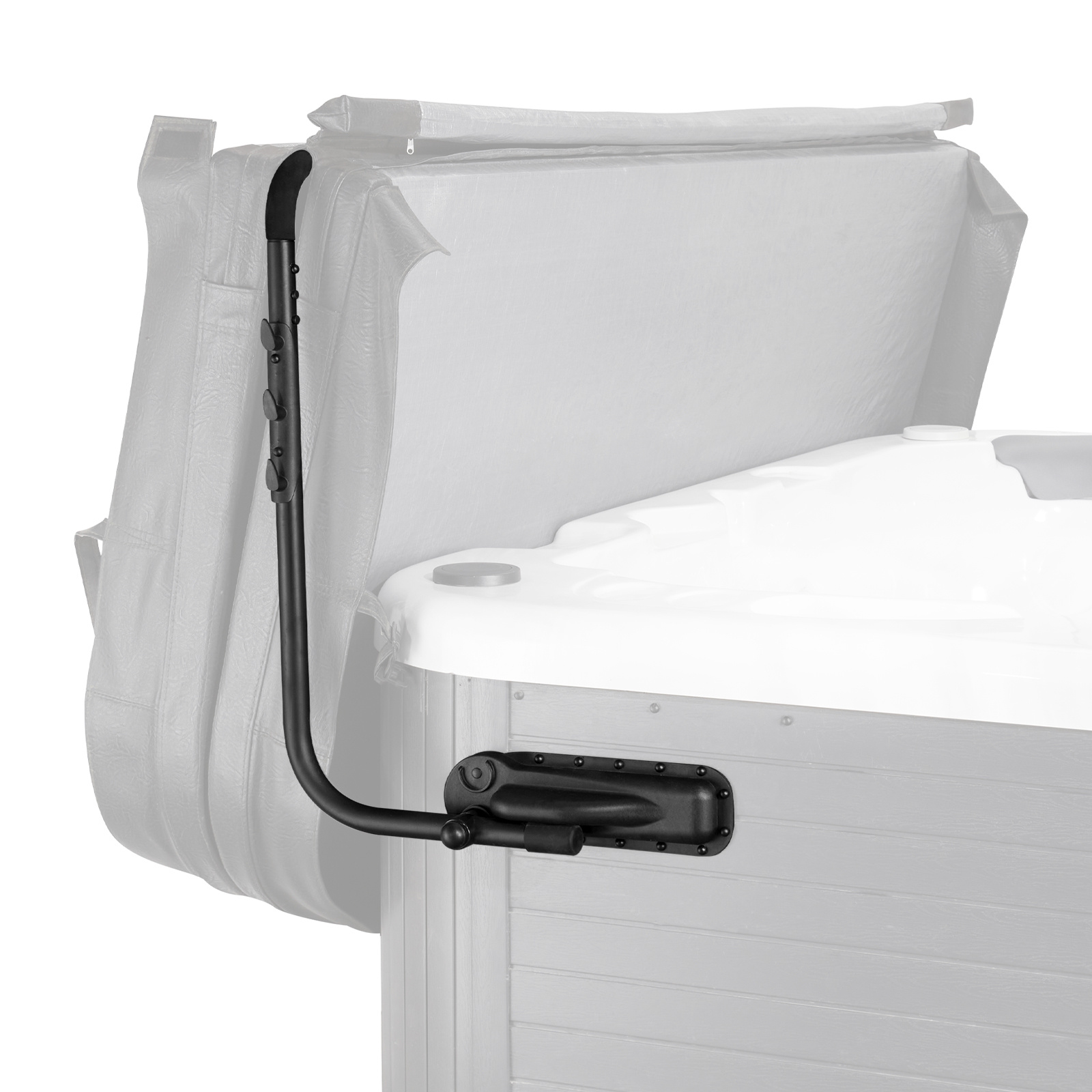 TEMU VEVOR Housse de bain chaude, Housse de spa, Hauteur 31,5" - 41,3" Largeur 69" - 100,5" Réglable, Installée sur côtés au , Convient à différentes
