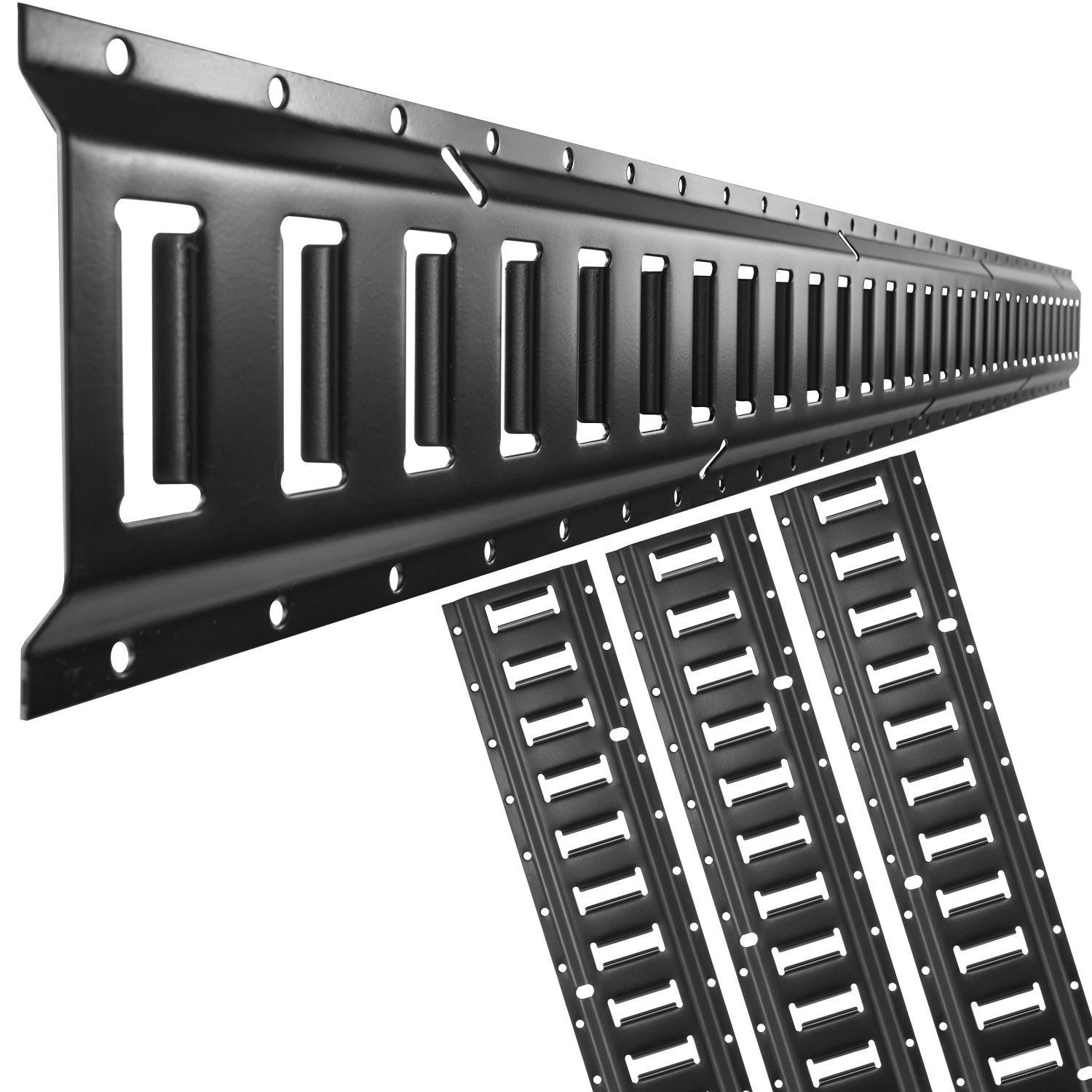 TEMU Vevor E Track Tie Down Rail Kit, 5' Steel Rails, 4 Pack, Secure Cargo & Heavy Up To 2000 Lbs, Heavy Duty Etrack Rails With Screws For Garages, ,