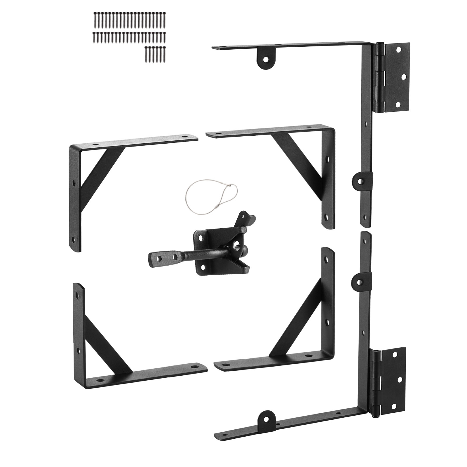 TEMU VEVOR Kit d'acier noir pour brancard de porte anti-crevaison avec support de coin de porte 7/T Type 1pièce ou 2pcs