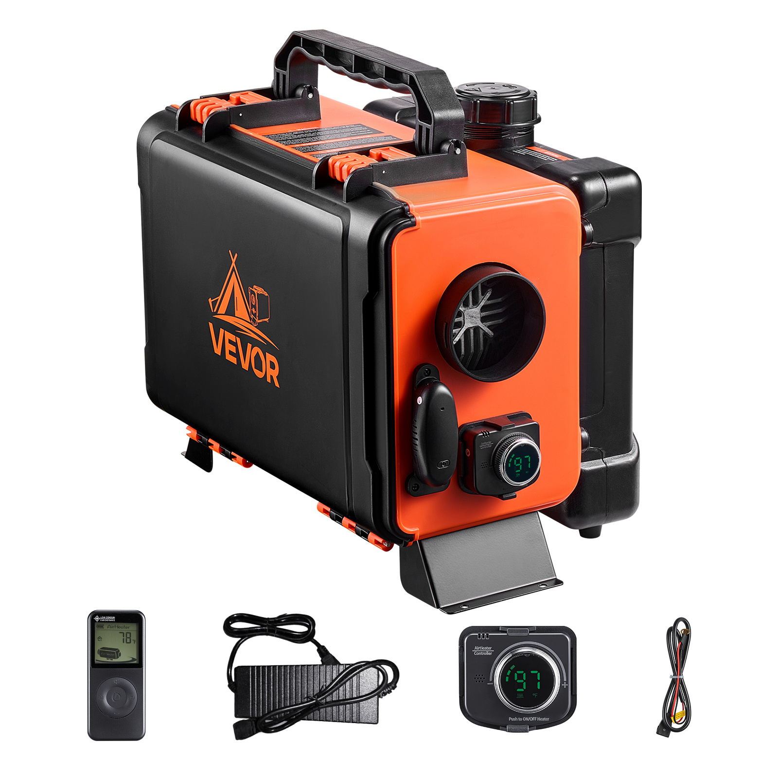 TEMU VEVOR Chauffage Diesel Portable Chauffage d'Air Diesel 8KW 12V/24V 1,2 Gal