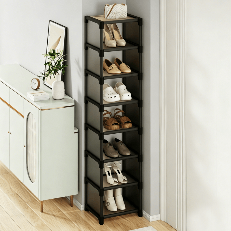 TEMU Armoires à chaussures 4/6/, organisateurs de chaussures durables avec roulettes, convient , , , le rangement de cuisine, organisateurs de