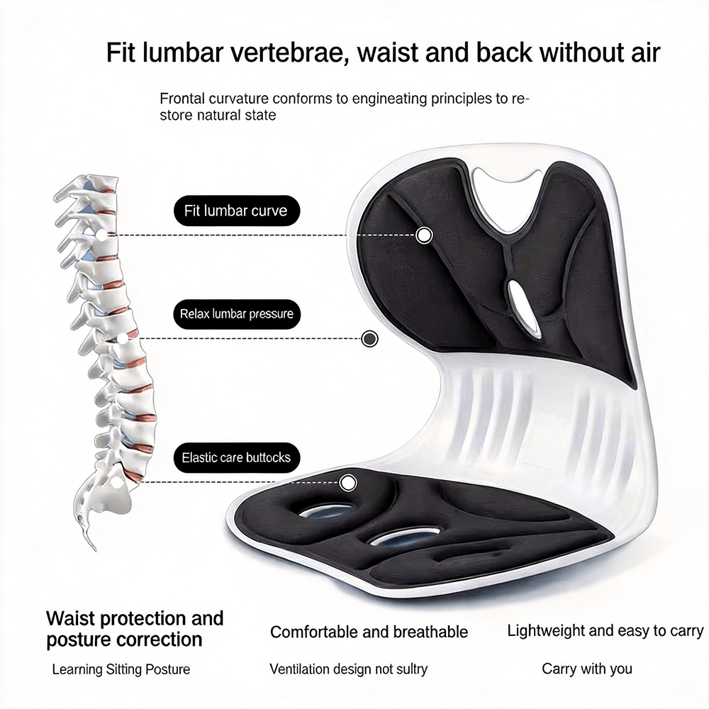 ergonomic office chair with lumbar support adjustable desk chair for low back pain thick cushion for home office