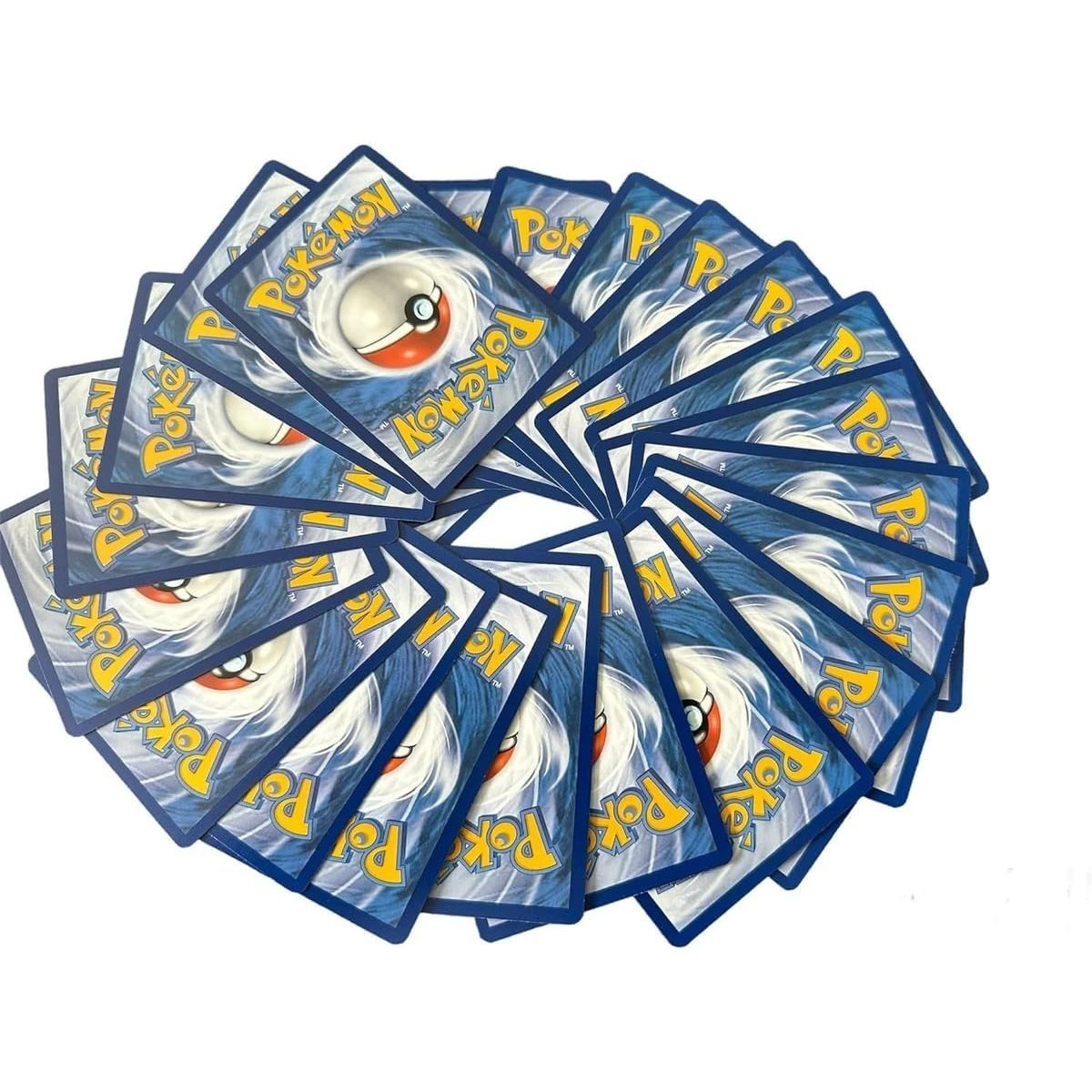 TEMU Pokemon TCG - Lot Assorti de 100 Cartes de Toutes les Séries, 100 Cartes + 7 Cartes Rares (107 au Total)