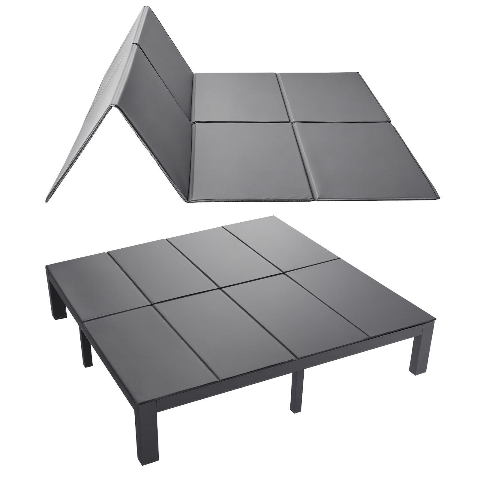     board king size 80 3 x 75 9 in foldable bed board under mattress with hook and loop straps pp core with 600d oxford fabric anti sag for metal frames bunk beds and sleeper sofas