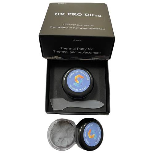 ultra 20g jar 16 8 w m conductivity nonconductive thermal putty for 2 4 mm high hand moldable compound for water cooling cold plates desktop graphics boards and current generation game consoles forms a stable 2 4 mm interface where ordinary paste cannot contact