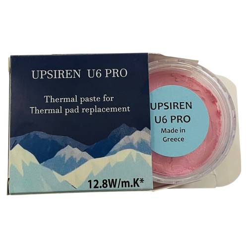 u6 pro 100g jar high capacity thermal putty for thin heat sinks 12 8 w m k nonconductive soft lightly tacky compound for 1 2 mm layers on gddr6 vrams vrm and controller chips designed for gaming laptops and compact systems easy clean application for all skill levels