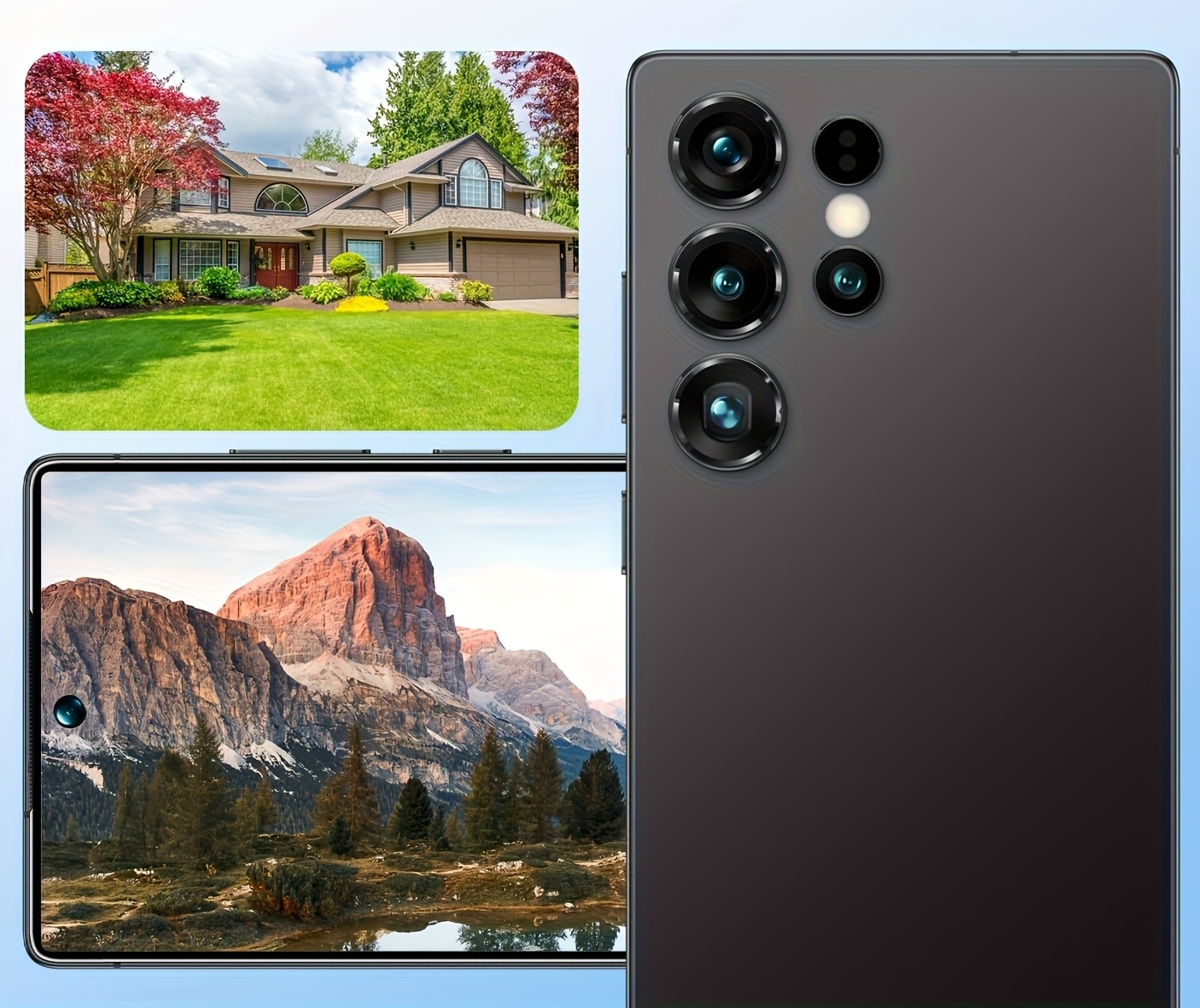 25 ultra 2026 5g new model 6 8 inch hd large screen smartphone multi function unlocking phone   3gb   16gb storage front and rear hd cameras   data cable earphones and protective case perfect as a birthday gift or halloween Product details 0