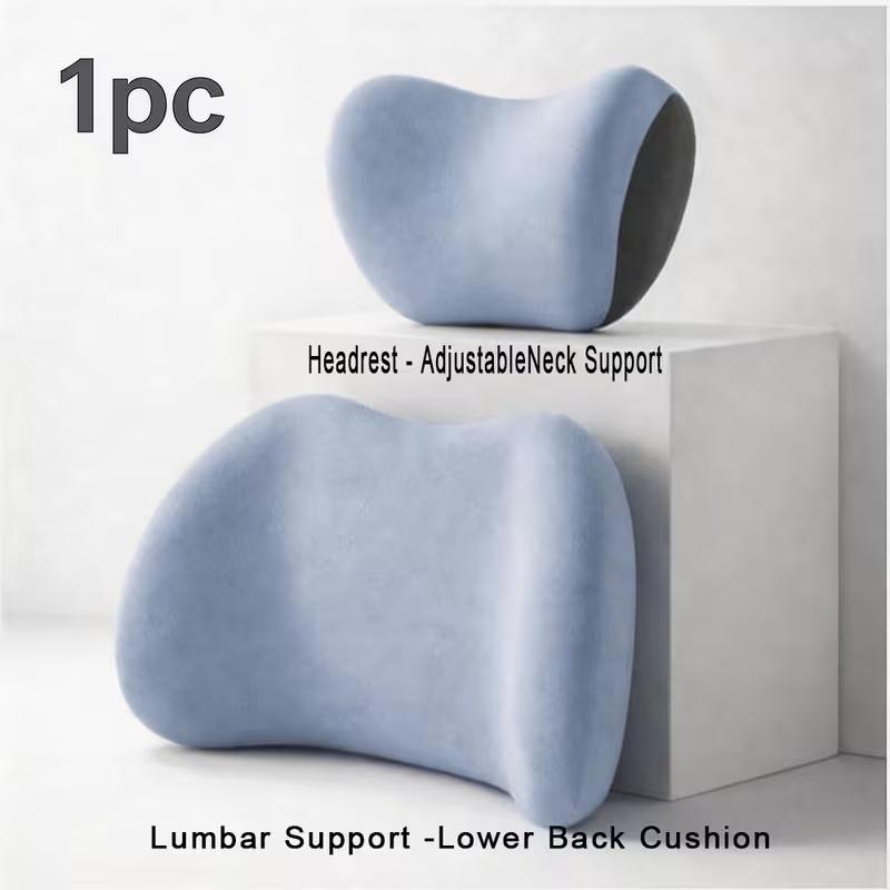 TEMU Ensemble d'-tête et de soutien lombaire pour voiture : Confort amélioré pour et l'hiver, ergonomique , Rembourrage en mousse haute , Idéal pour
