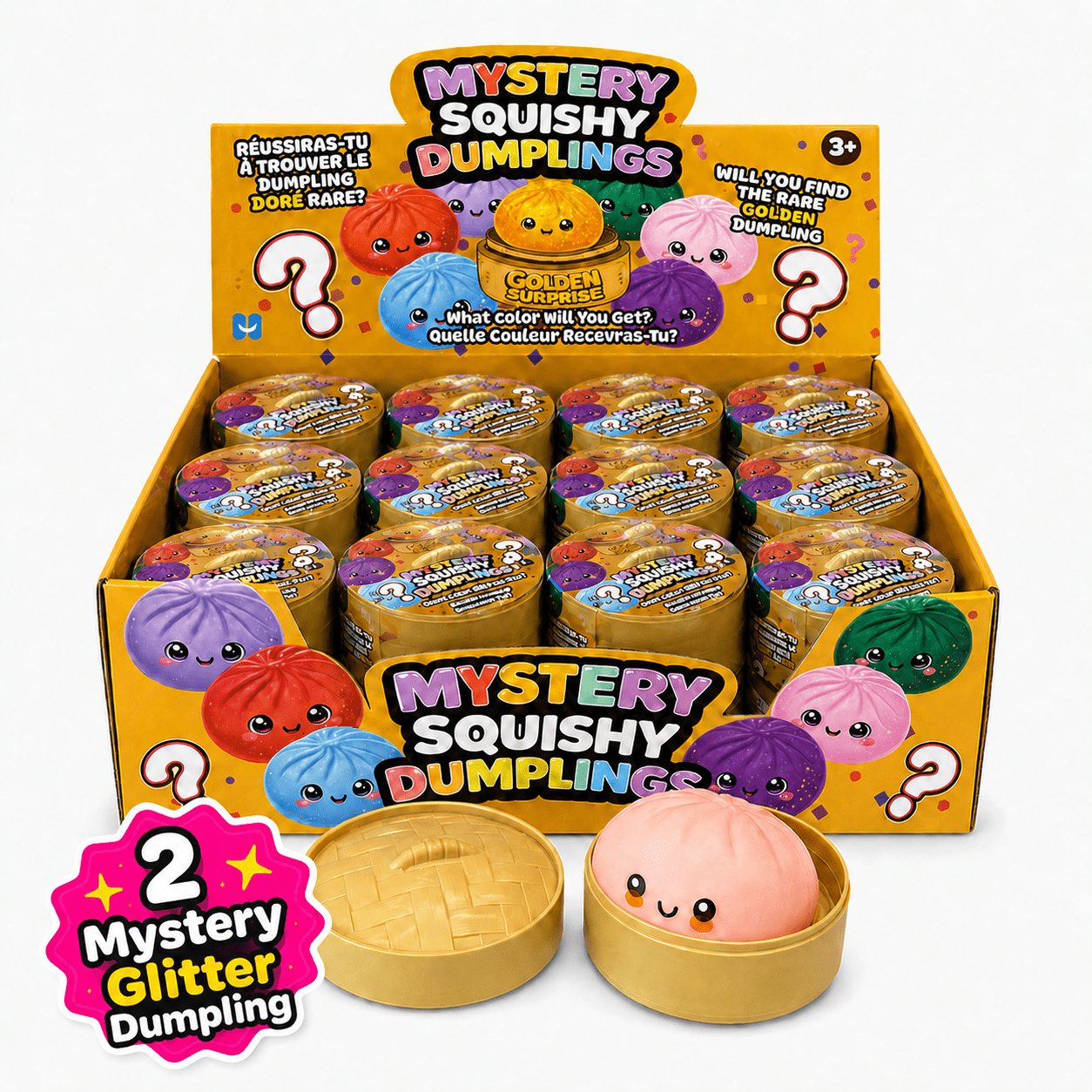 mystery   dumplings 4 pack   mystery glitter 2 glow in the dark surprise   dumpling bundle