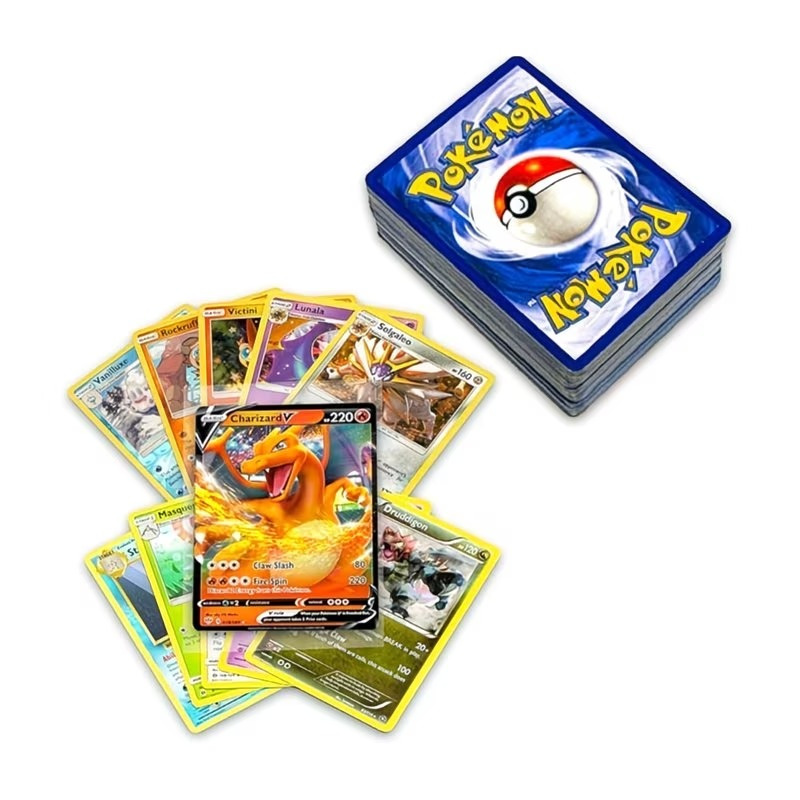 TEMU Cartes Pokémon - Lot de 50 pièces avec V, , , Gx ou Ex