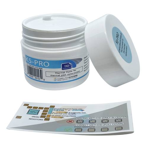 k5 pro 110g jar thermal putty 5 3w mk vrm pad replacement laptop csgr