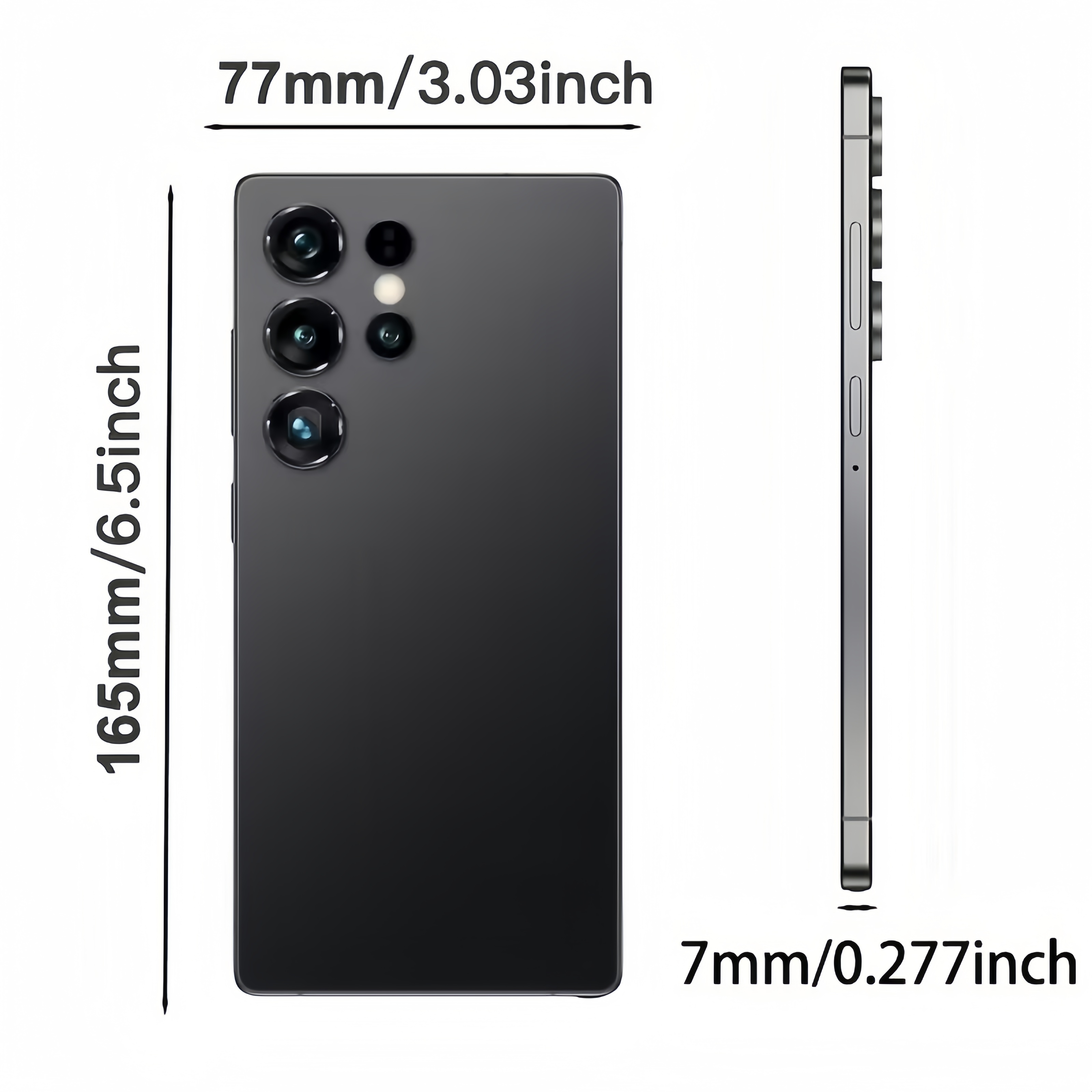 25 ultra 2026 5g new model 6 8 inch hd large screen smartphone multi function unlocking phone   3gb   16gb storage front and rear hd cameras   data cable earphones and protective case perfect as a birthday gift or halloween Product details 2