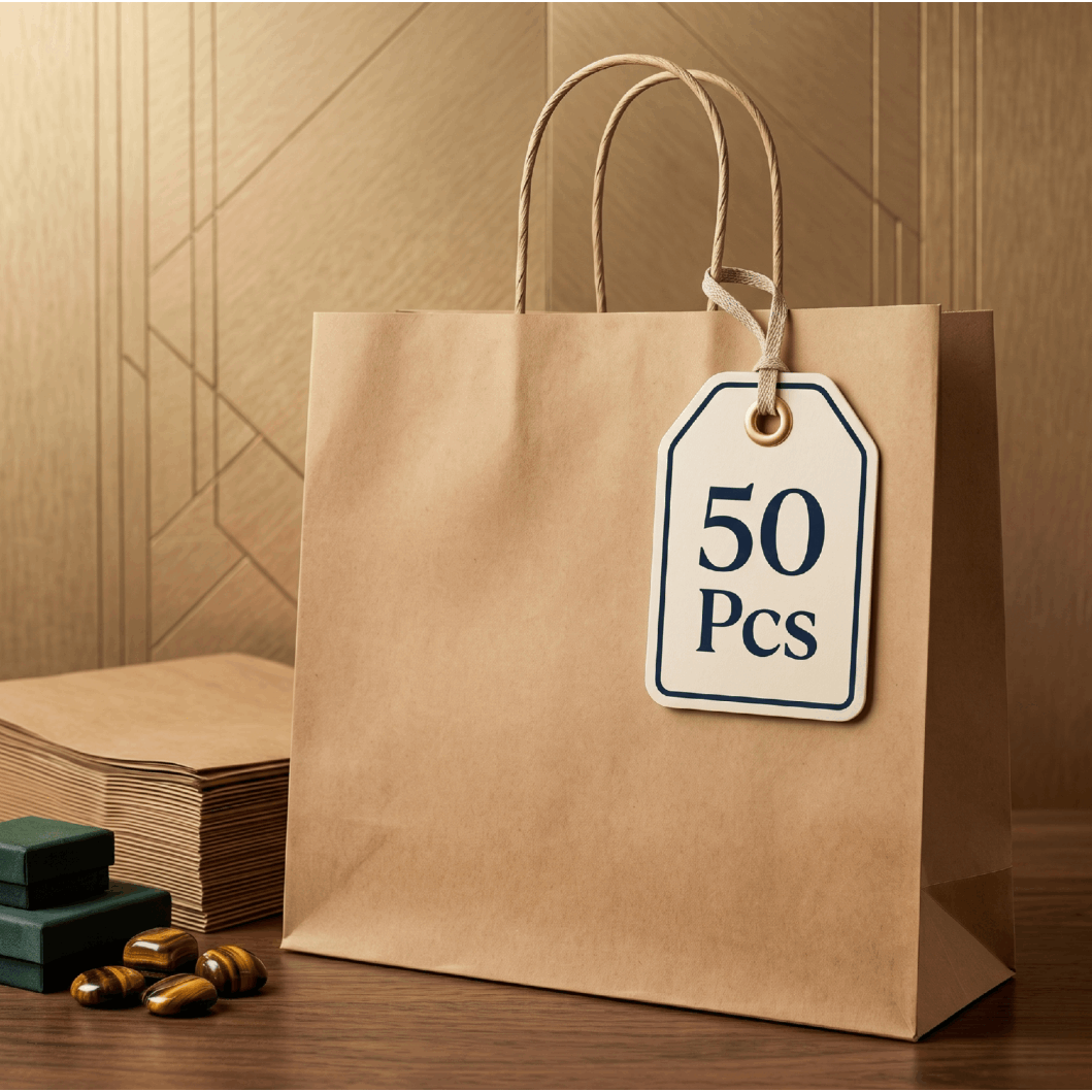 TEMU 50 sacs en papier 16"x6"x12" avec poignées – Pour épicerie, livraison à domicile, anniversaire, mariage, fête, vente au détail et entreprise