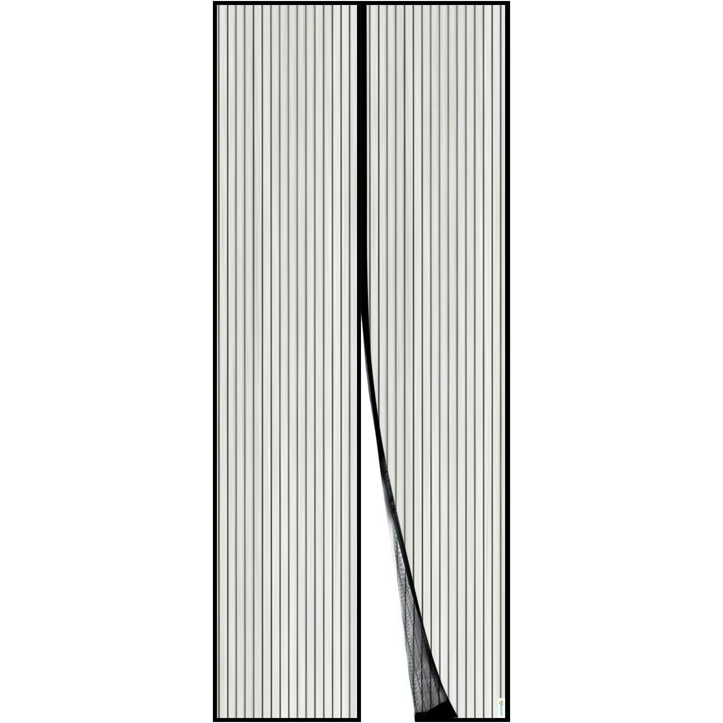 TEMU Moustiquaire Magnétique, Passage Facile, Forte, 28 Aimants du Haut au Bas Ultra-Solide, Fermeture Automatique (36x83", Noir)