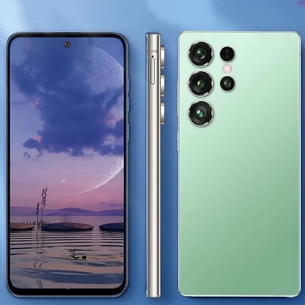 6 8 inch hd screen smartphone with built     system   dual standby   with headphones phone case and screen protector face recognition fingerprint unlock suitable for christmas new year home   use modern and fashionable design Product details 12