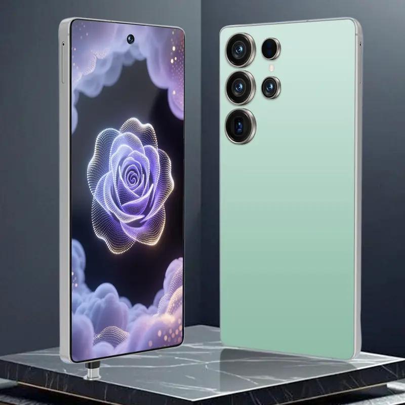 the 2026 ultra smartphone has a screen size of 6 8 inches features facial recognition technology   with 4gb 64gb of storage space and is   with a touch pen and headphones   an ideal gift for holidays or birthdays Product details 10