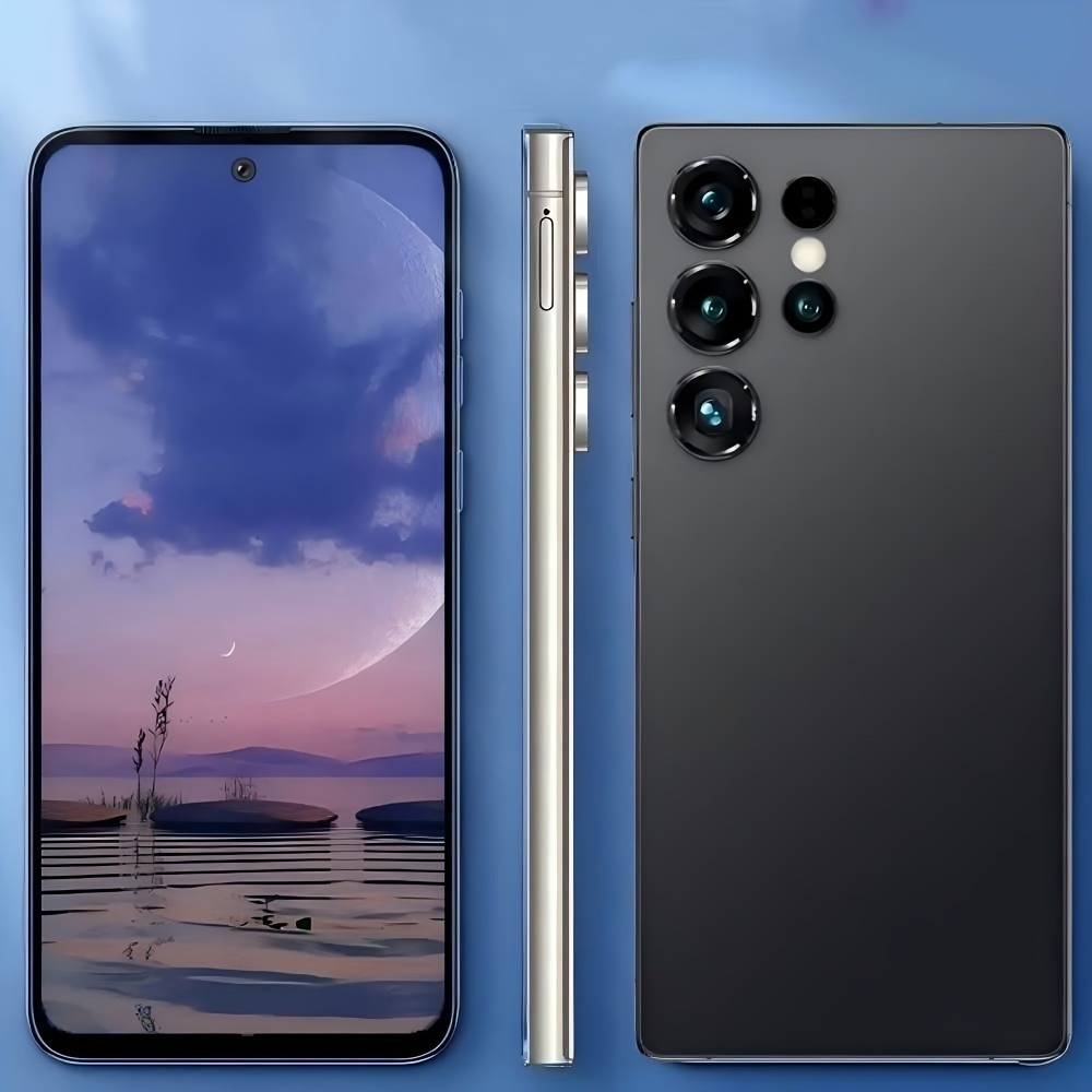6 8 inch hd screen smartphone with built     system   dual standby   with headphones phone case and screen protector face recognition fingerprint unlock suitable for christmas new year home   use modern and fashionable design Product details 4