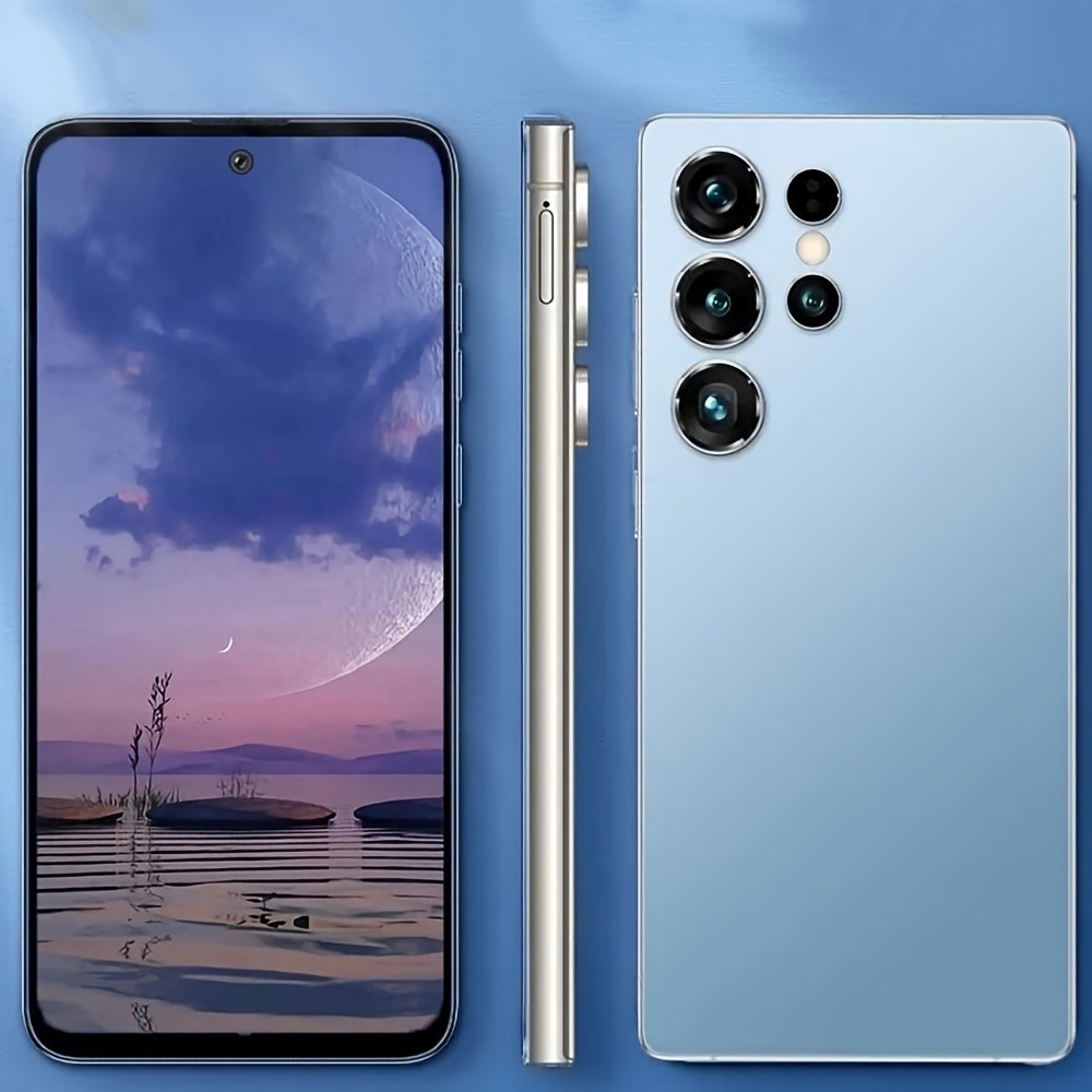 6 8 inch hd screen smartphone with built     system   dual standby   with headphones phone case and screen protector face recognition fingerprint unlock suitable for christmas new year home   use modern and fashionable design Product details 10