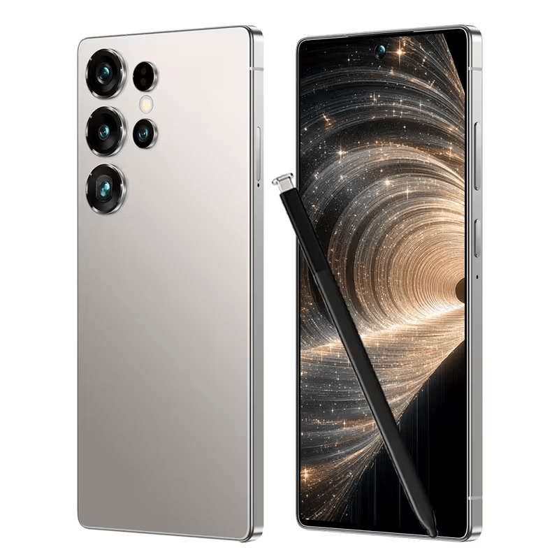 ultra 6 8 inch   smartphone runs on     features hd display   with a stylus pen and supports   cards the package   headphones data cable phone case screen protector and complete set of accessories   very suitable as a gift for   Product details 6