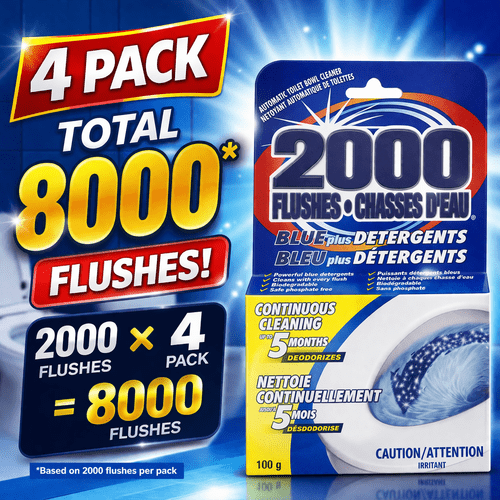 4 pack blue plus toilet tank cleaner tablets each total 8000 flushes automatic toilet cleaning tablets for long and effect in tank use no scrubbing required consistent cleaning support for everyday bathroom maintenance bulk for home and office use convenient toilet