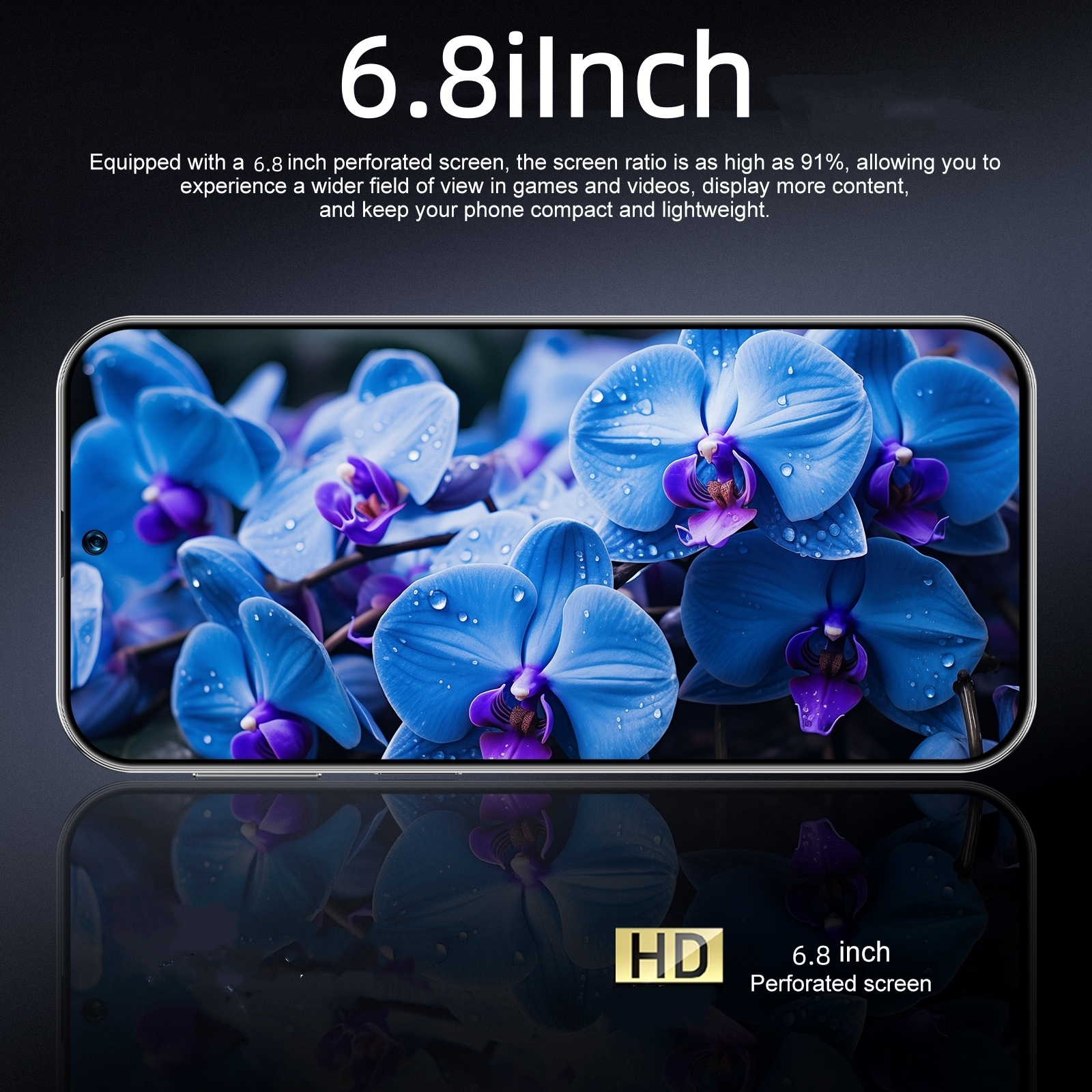   version 2026 unlocked smartphone supports   memory expansion 6 8 inch hd display   with       slots gps positioning and face recognition   with phone case data cable ideal gift   Product details 1