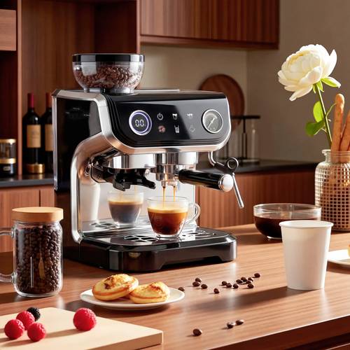 máquina de espresso con molinillo incorporado, cafetera de 15 bares con espumador de leche, 15 niveles de molienda, máquina de de acero inoxidable para , latte,