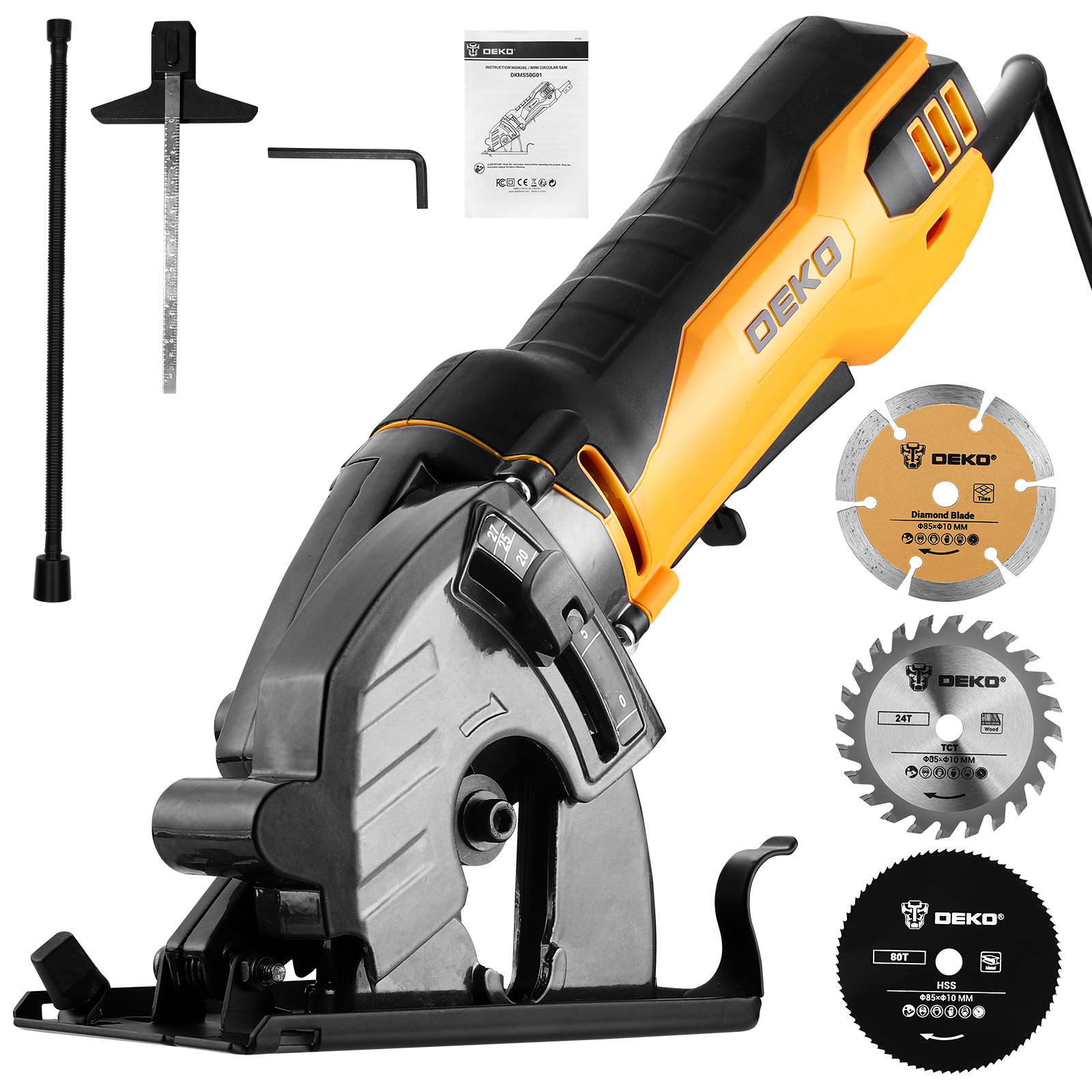   5a 600w mini circular saw 5500 rpm 27mm max cutting depth 3   included for wood marble plastic   tile   gifts for men mothers day gift