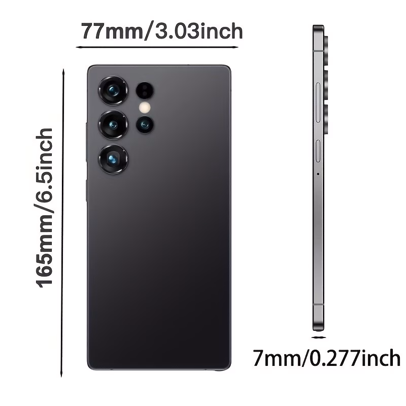 the 2026 smartphone has a 6 8 inch screen features facial recognition technology with an included stylus and headphones data cable phone case and screen protector very suitable as a gift for friends relatives and elders and ideal for use as Product details 1