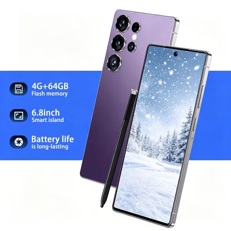 smartphone   dual standby   smartphone 6 8 inch display with built     with headphones protective case and screen protector suitable as a gift for easter birthday and halloween smartphone new year gift Product details 9