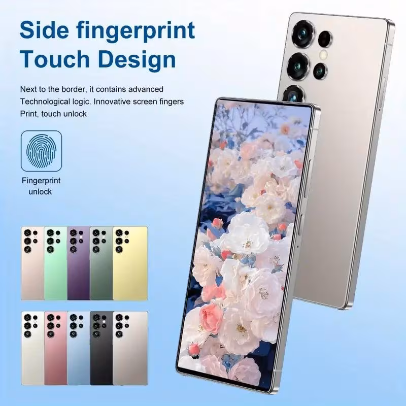 the 2026 smartphone has a 6 8 inch screen features facial recognition technology with an included stylus and headphones data cable phone case and screen protector very suitable as a gift for friends relatives and elders and ideal for use as Product details 0