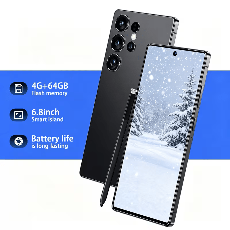 smartphone   dual standby   smartphone 6 8 inch display with built     with headphones protective case and screen protector suitable as a gift for easter birthday and halloween smartphone new year gift Product details 10