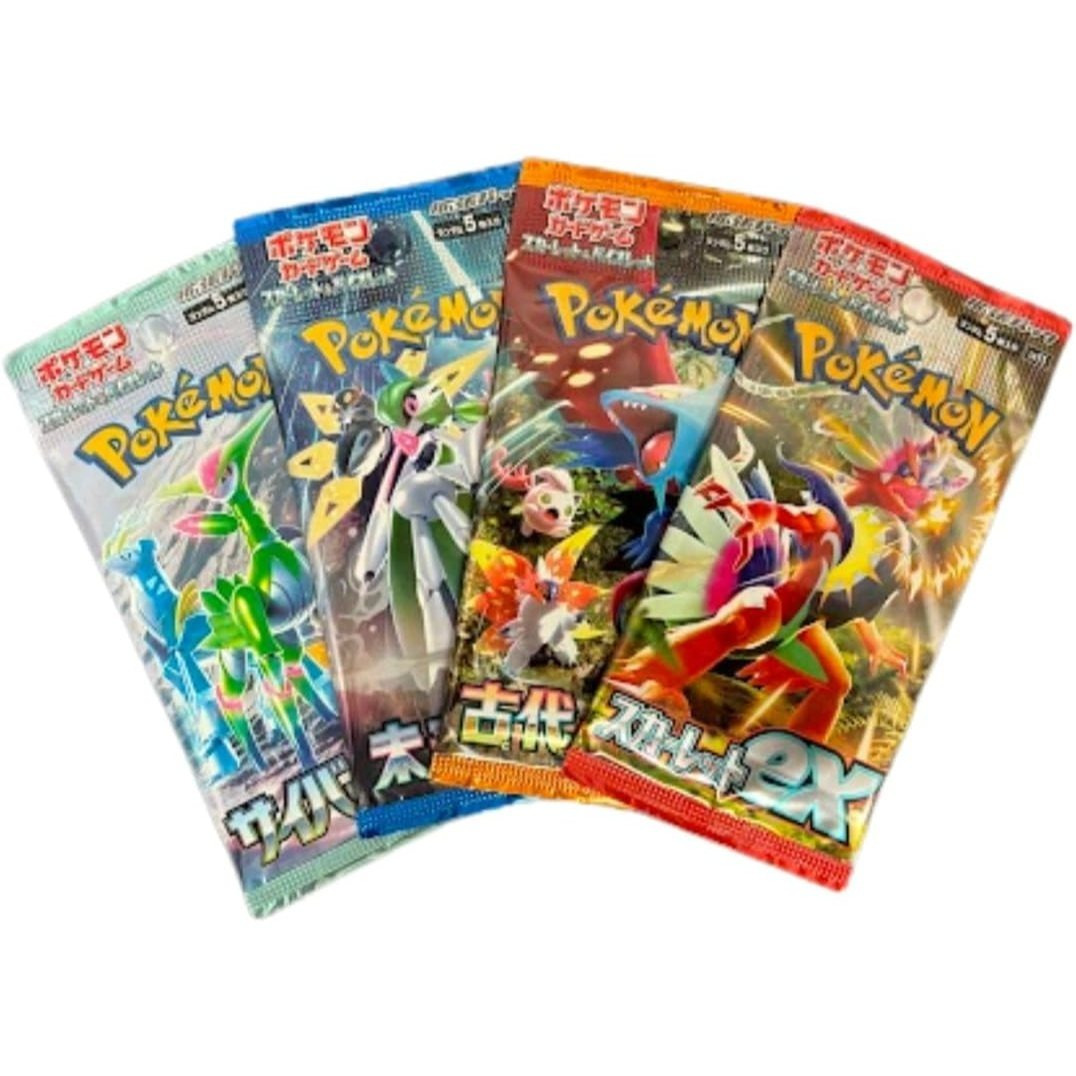 TEMU JCC Pokémon 4x Packs de Cartes Japonais (4 Packs Aléatoires)