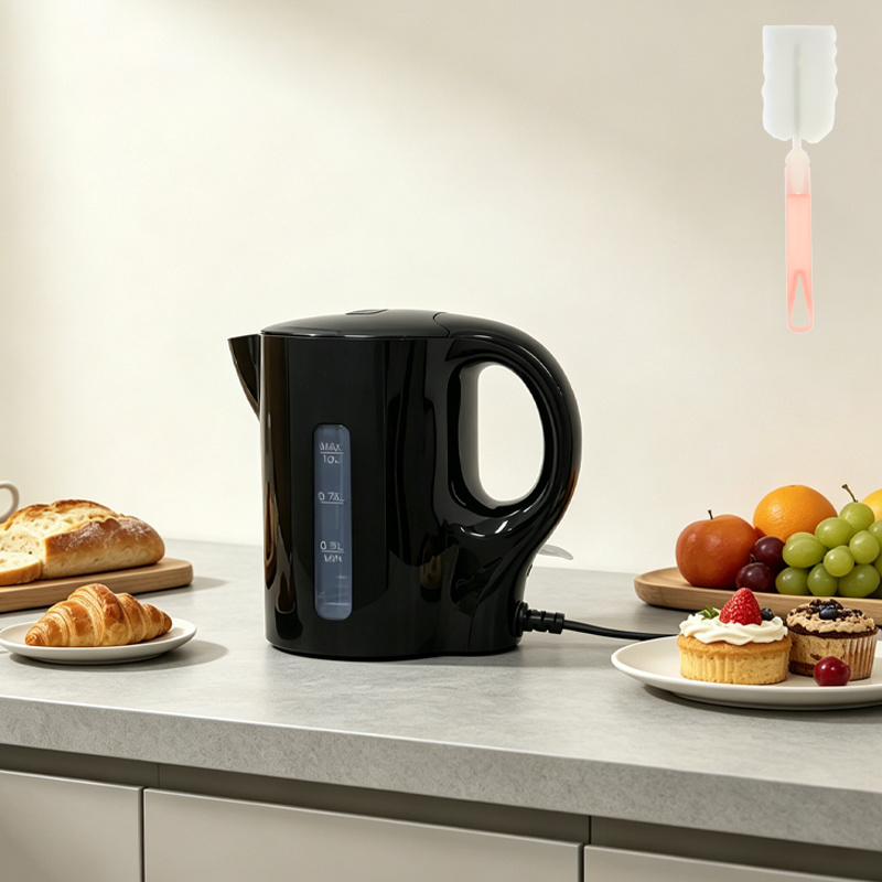 TEMU Bouilloire, Bouilloire Électrique, 1000W, Prise US, Petite Bouilloire Pour Maison, Bureau, Dortoir et Hôtel, Capacité de 1,5 litre, Noir